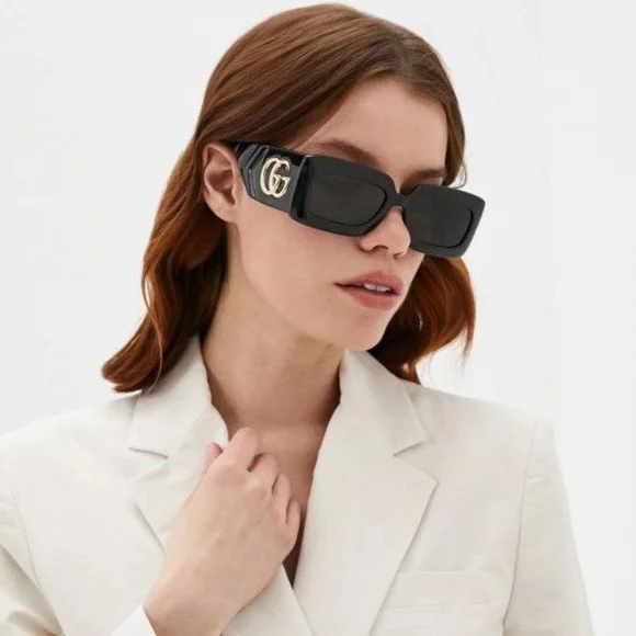 ? - Authentic New Gucci GG0811S 001 Black / Grey Lens s-l400.jpg main image 2